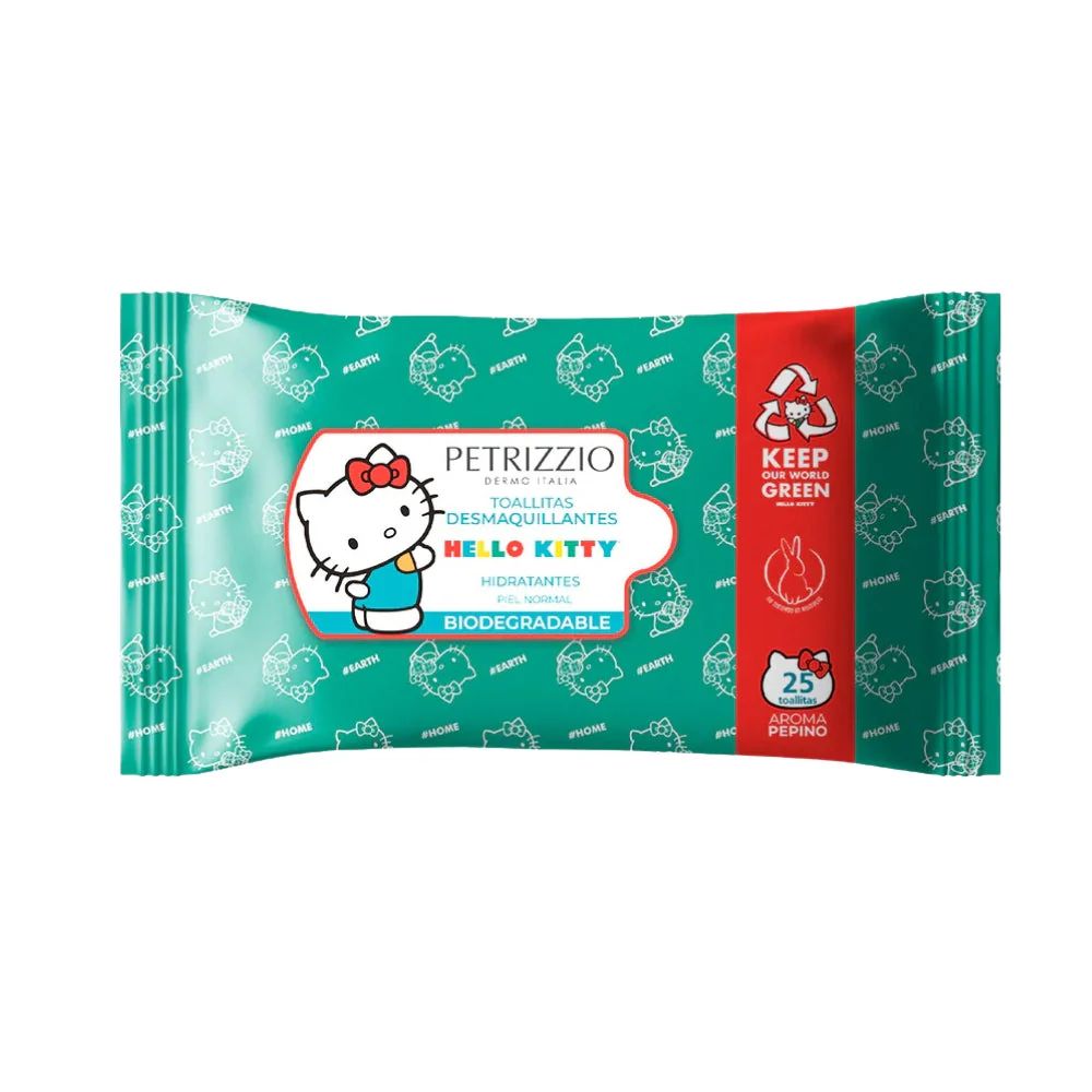 Toallitas Desmaquillantes Kitty Pepino x 25 Unidades Petrizzio (Desmaquillante Y Limpieza)