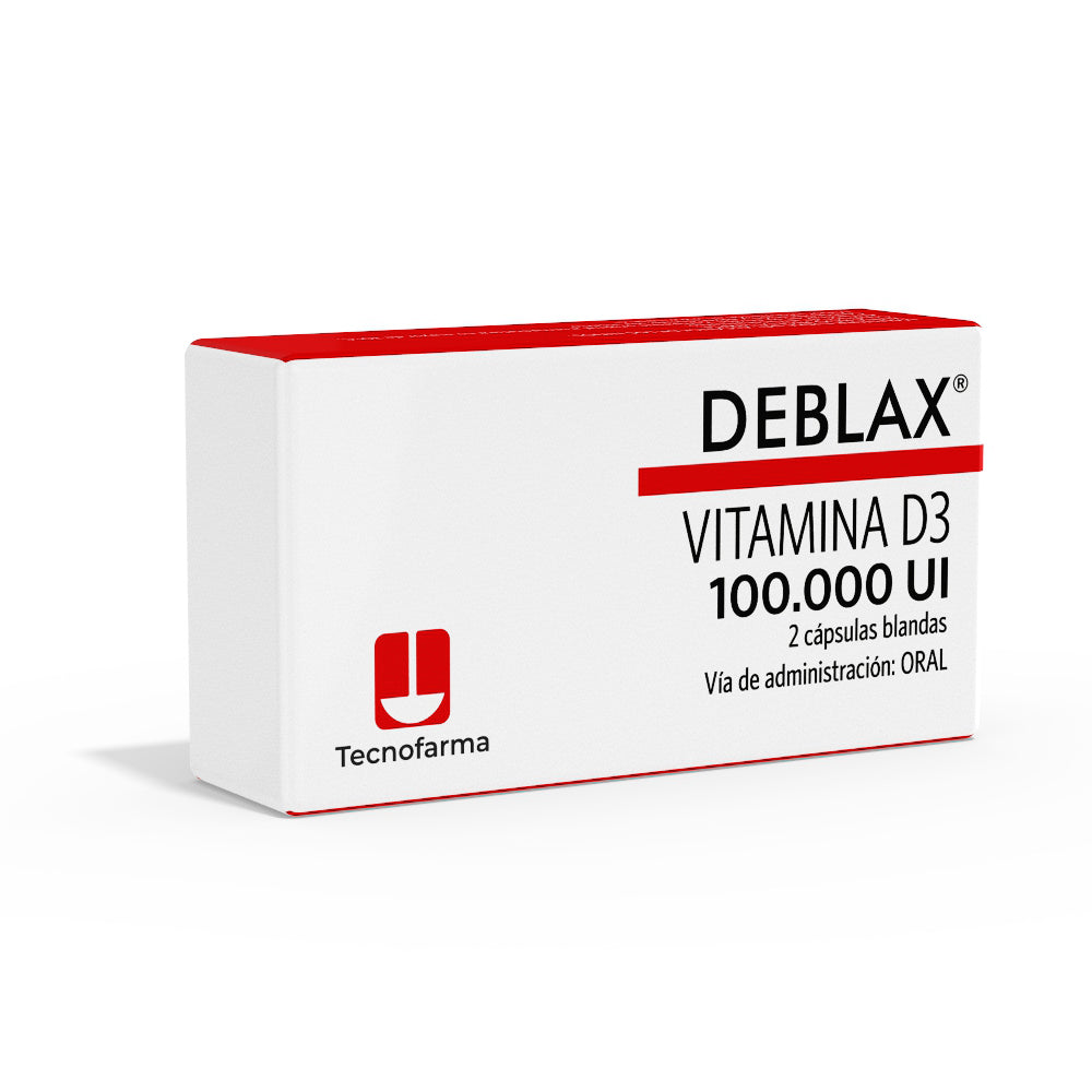 Deblax Vit D3 100.000 Ui Cápsulas Bla 2,5 mg x 2 (Vitamina D3)