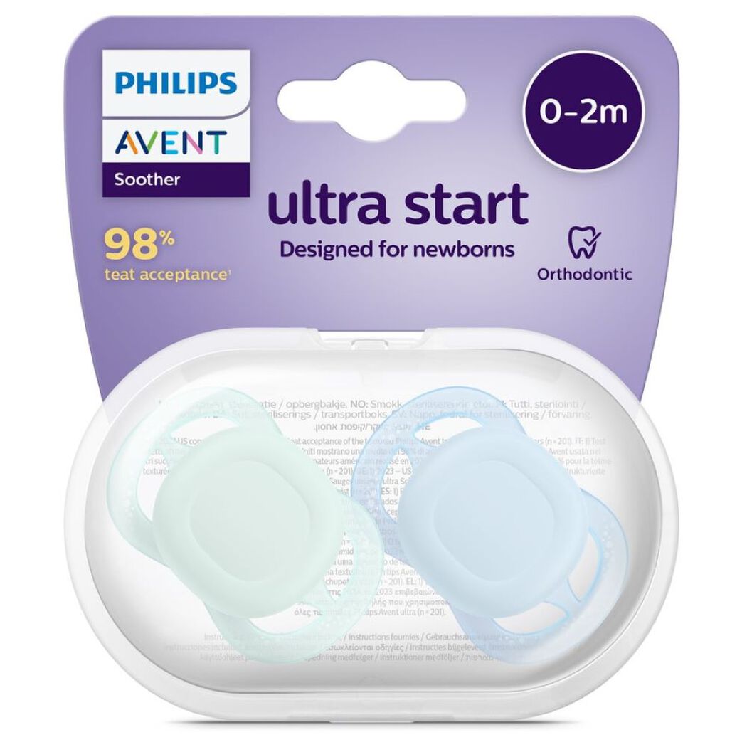 Avent Chupete Ultra Air 0-2 Niño x 2 Unidades