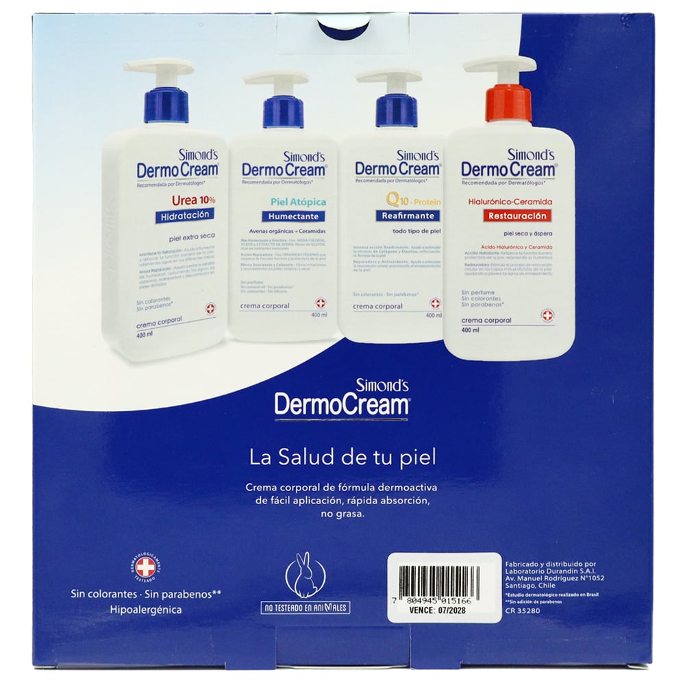 Dermocream Humectante Avenas Organicas x 150 ml (Cuidado De Manos)