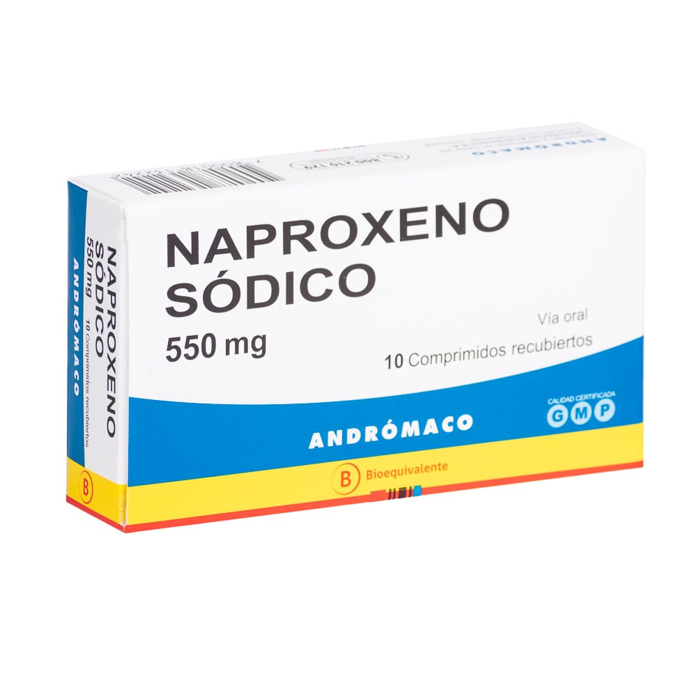 Naproxeno Comprimidos 550 mg x 10 And
