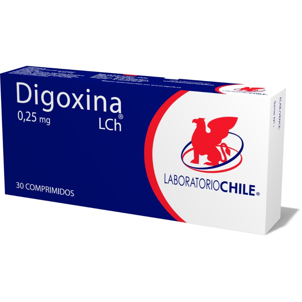 Digoxina Comprimidos 0,25 mg x 30 Chile