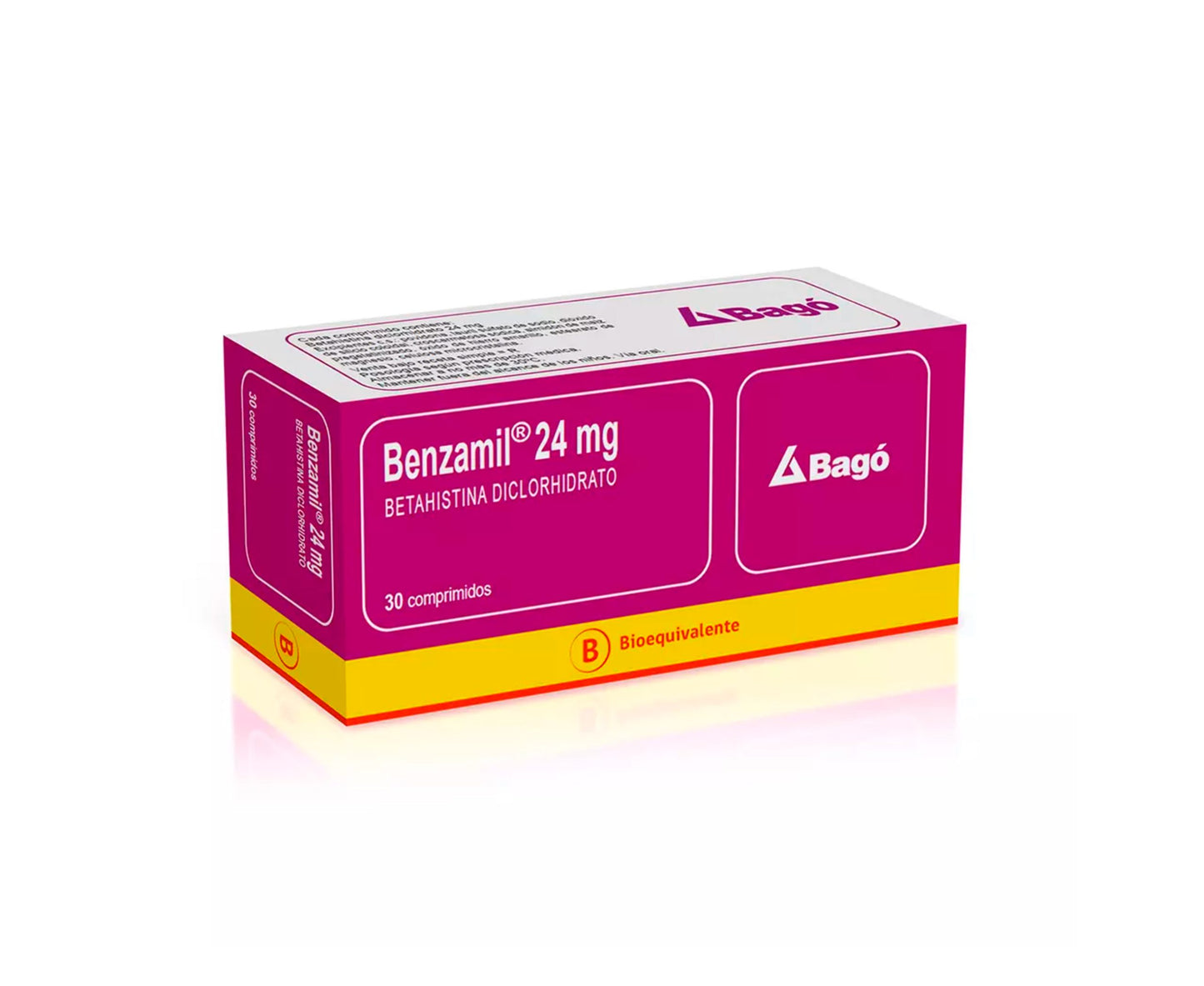 Benzamil Comprimidos 24 mg x 30 (Betahistina)