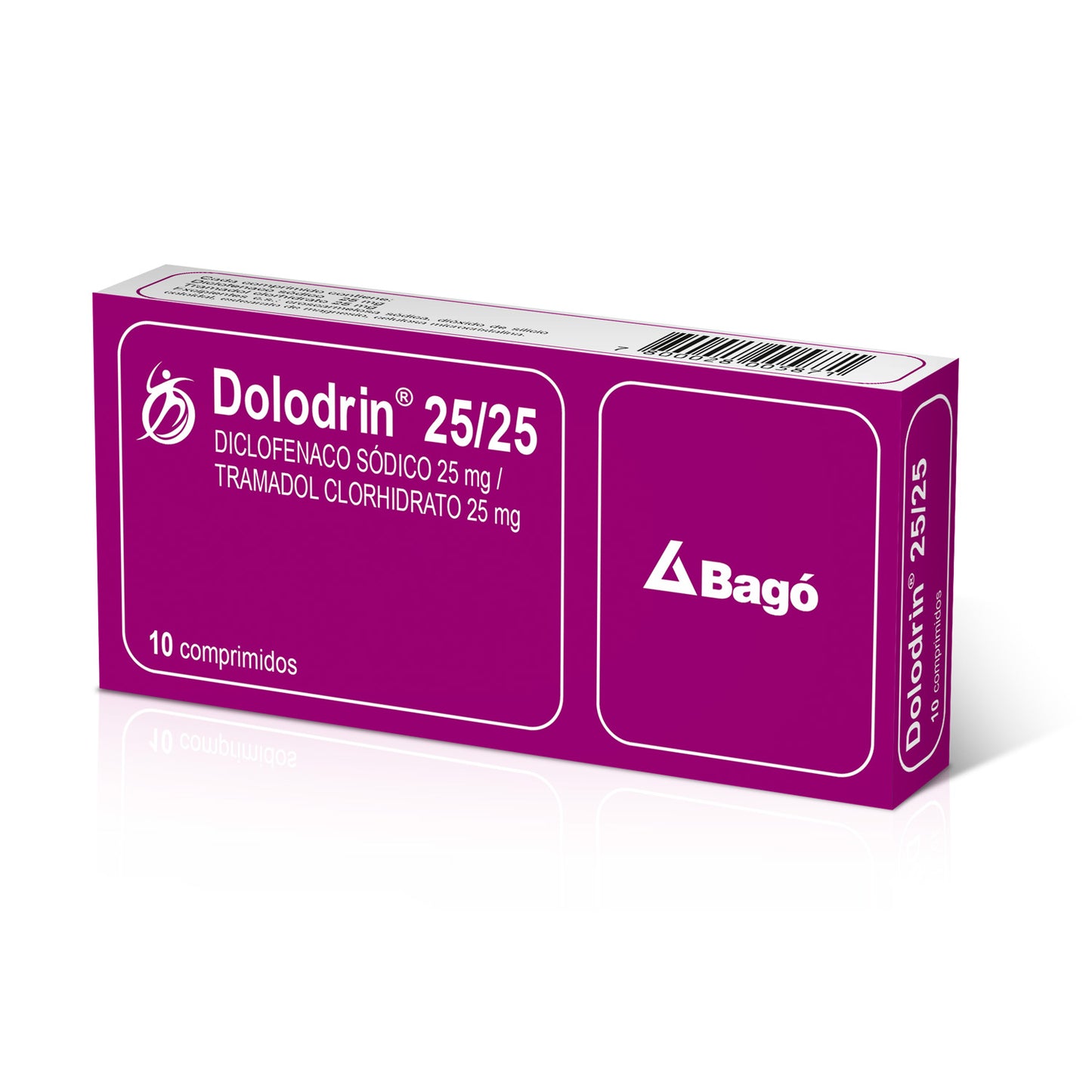 Dolodrin 25mg/25mg Comprimidos x 10 (Diclofenac/Tramadol)