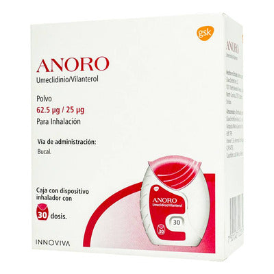 Anoro Ellipta 55/22 mcg x 30 Dss (Vilanterol/Umeclidinio)