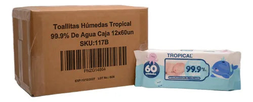 Toallita Desmaquillante Tropical x 25 Unidades