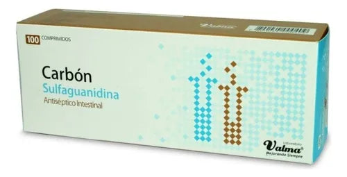 Carbon Sulfaguanidina Comprimidos x 100 Valma (Carbon Activado/Sulfaguanidina)