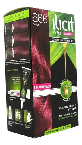 Ilicit Sin Amoniaco 6/66 Guinda x 60 Gr (Coloracion)