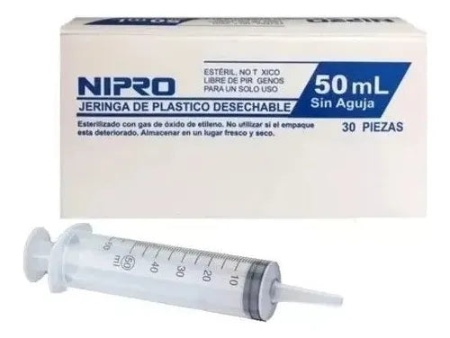 Jeringa 20 Cc 21Gx1 1/2 X50 Unidades Luer Slip Nipro (Jeringas)