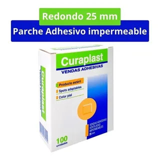 Venda Adhesiva Curaplast Spot Redondo x 100 Unidades (Vendas)