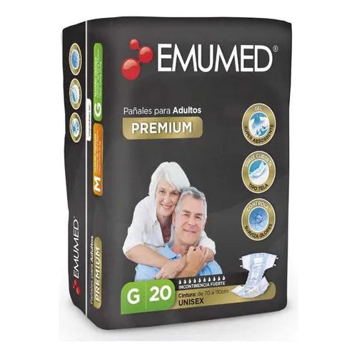 Emumed Pañal Adulto Premium G x 20 Unidades