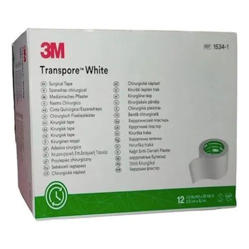 Transpore White 5 Cm x 9,1 Metros x 6 Unidades