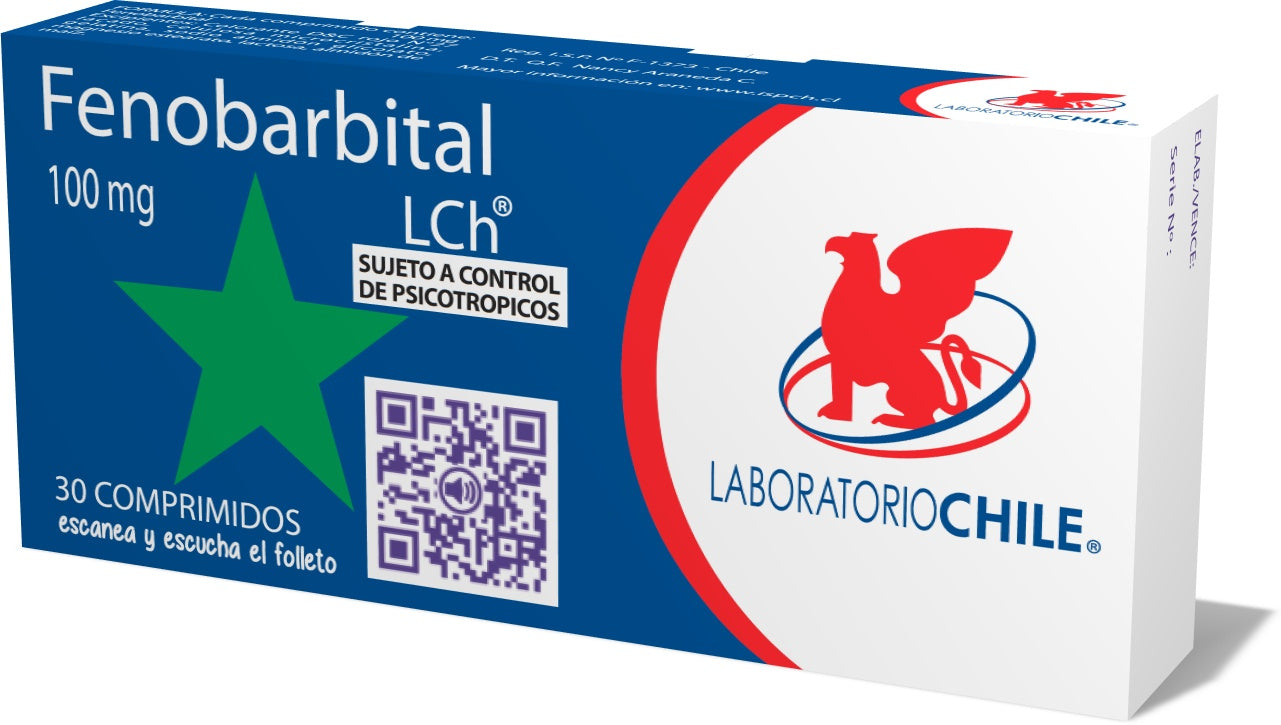 Fenobarbital Comprimidos 100 mg x 30