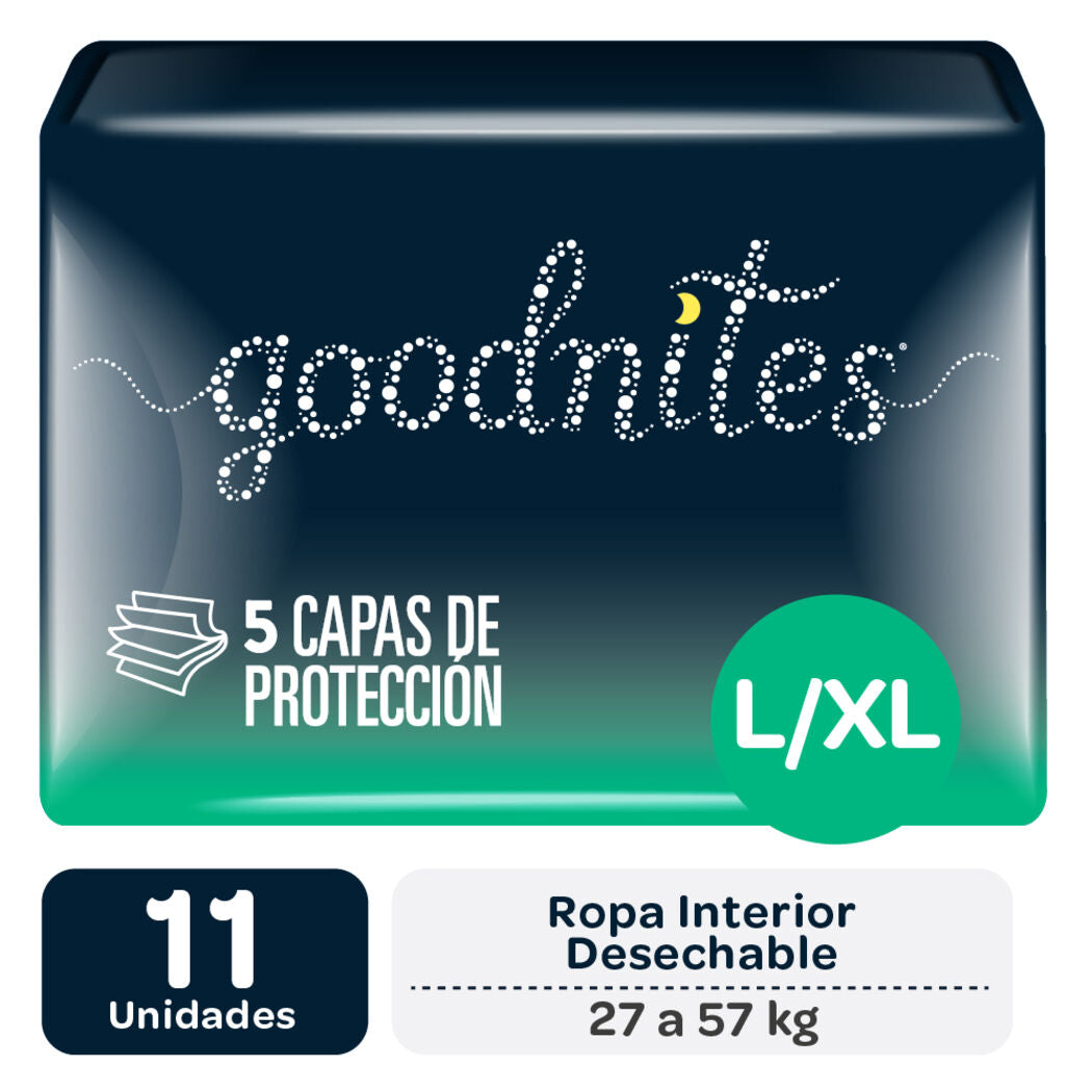 Goodnites Pants Talla L/Xl x 11 Unidades