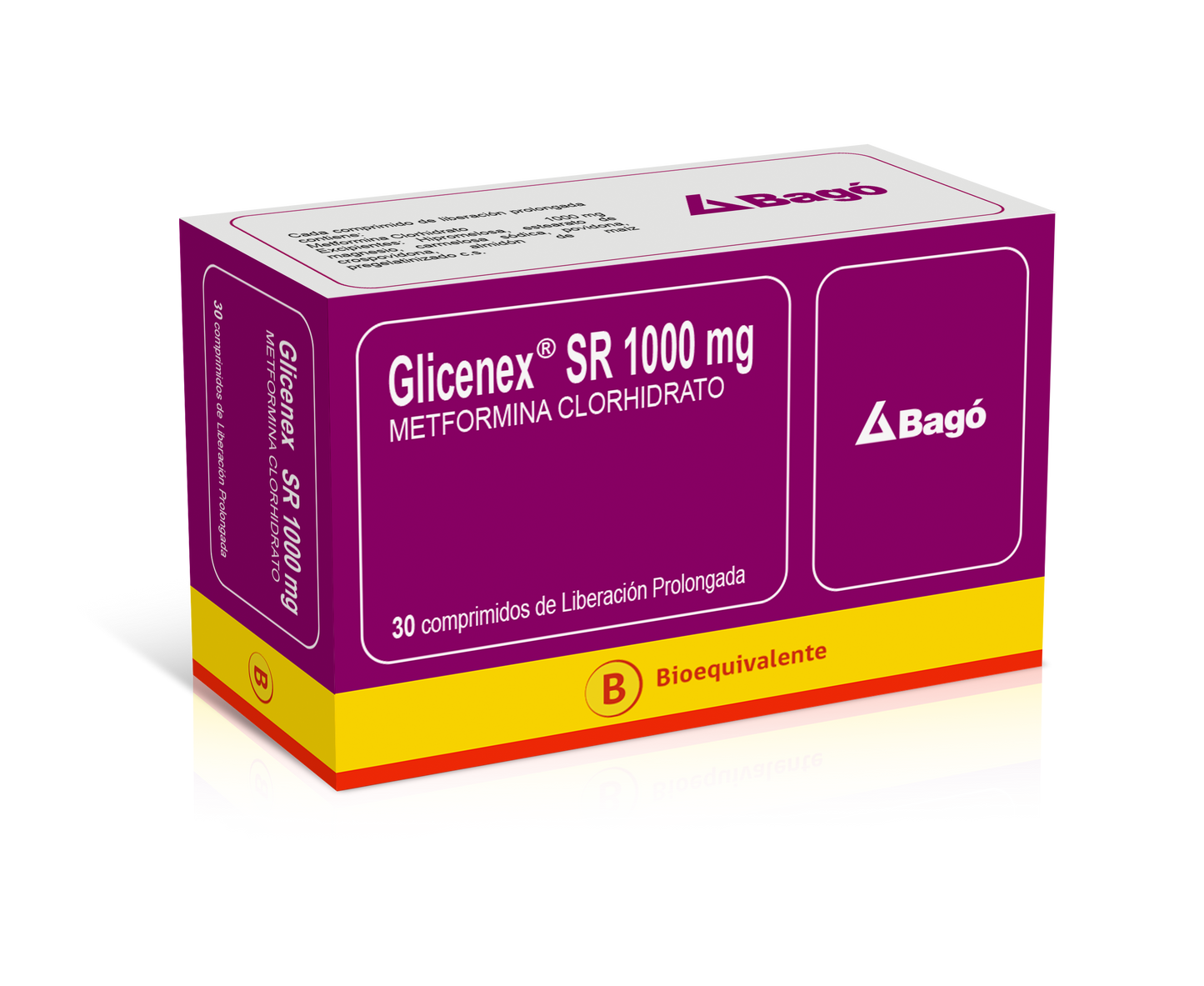Glicenex Sr Comprimidos 1000 mg x 30 (Metformina)