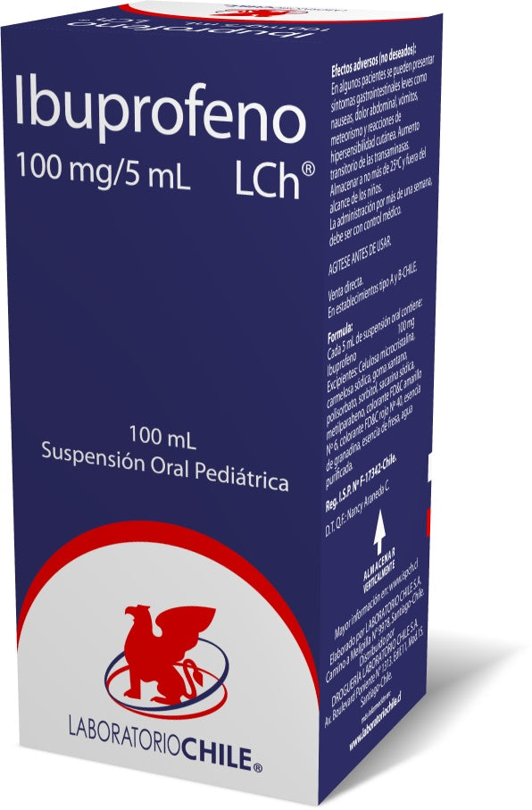 Ibuprofeno Sus 100 mg/5ml x 100 ml Chile