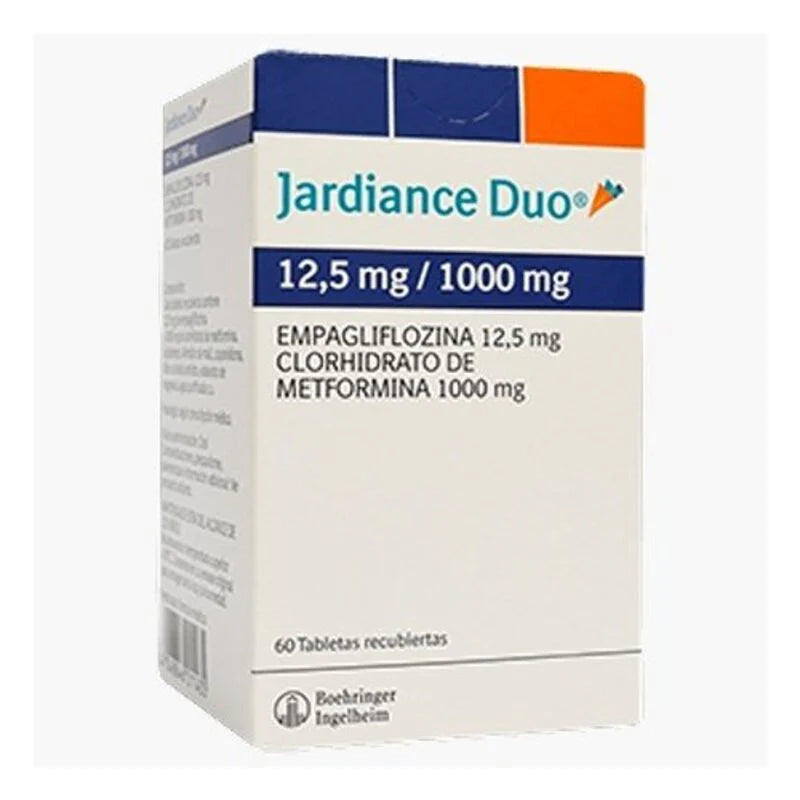 Jardiance Duo Comprimidos 12,5/1000mg x 60 (Empagliflozina/Metformina)