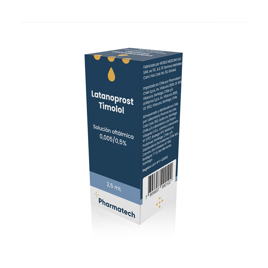 Latanoprost-Timolol Solución Oftálmica x 2,5 ml Pharmatech