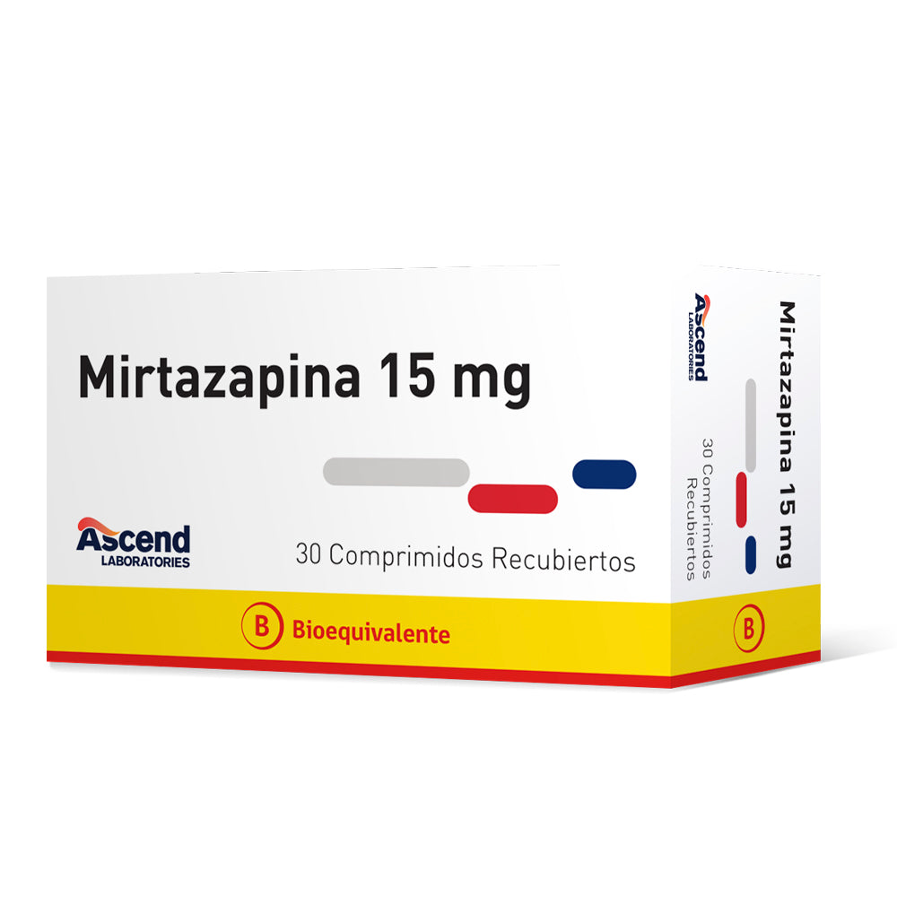 Mirtazapina 15mg 30 Comprimidos