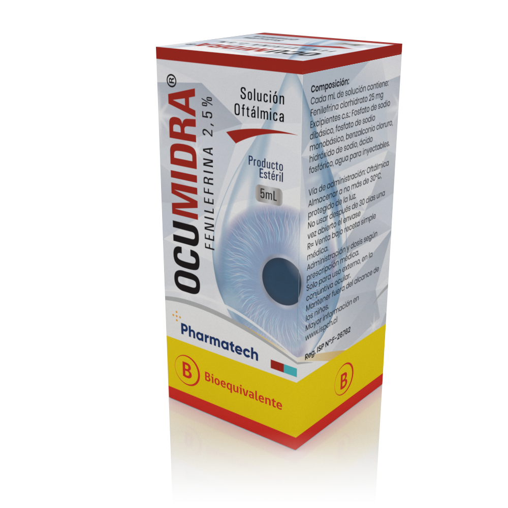 Ocumidra Solución Oftálmica 2.5% x 5 ml Fenilefrina