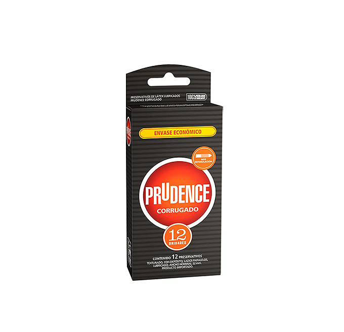 Prudence Preser Corrugado x 12 Unidades (Preservativo)