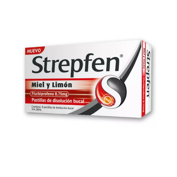 Strepfen Miel Y Limon Comprimidos x 8 (Flurbiprofeno)