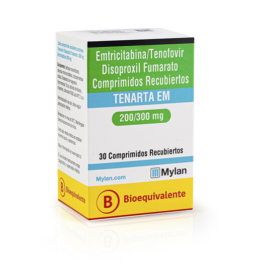 Tenarta Em Comprimidos 200/300 mg x 30 (Emitricitabina / Tenofovir)