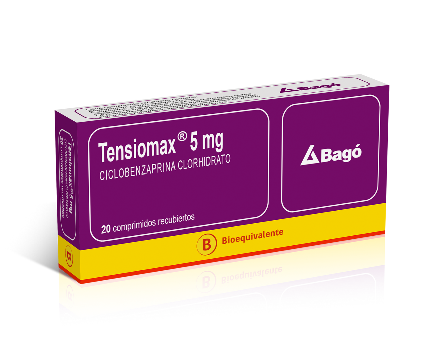 Tensiomax Comprimidos 5 mg x 20 (Ciclobenzaprina)