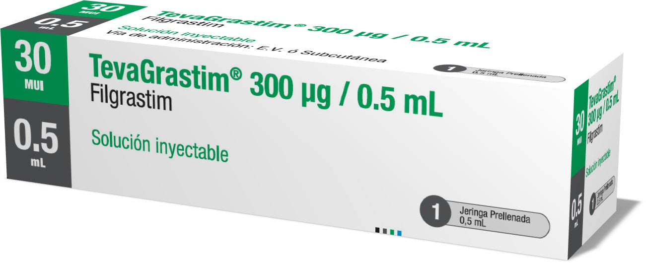Tevagrastim Jer/Pre 30 Miu x 0,5 ml Chile (Filgrastim)