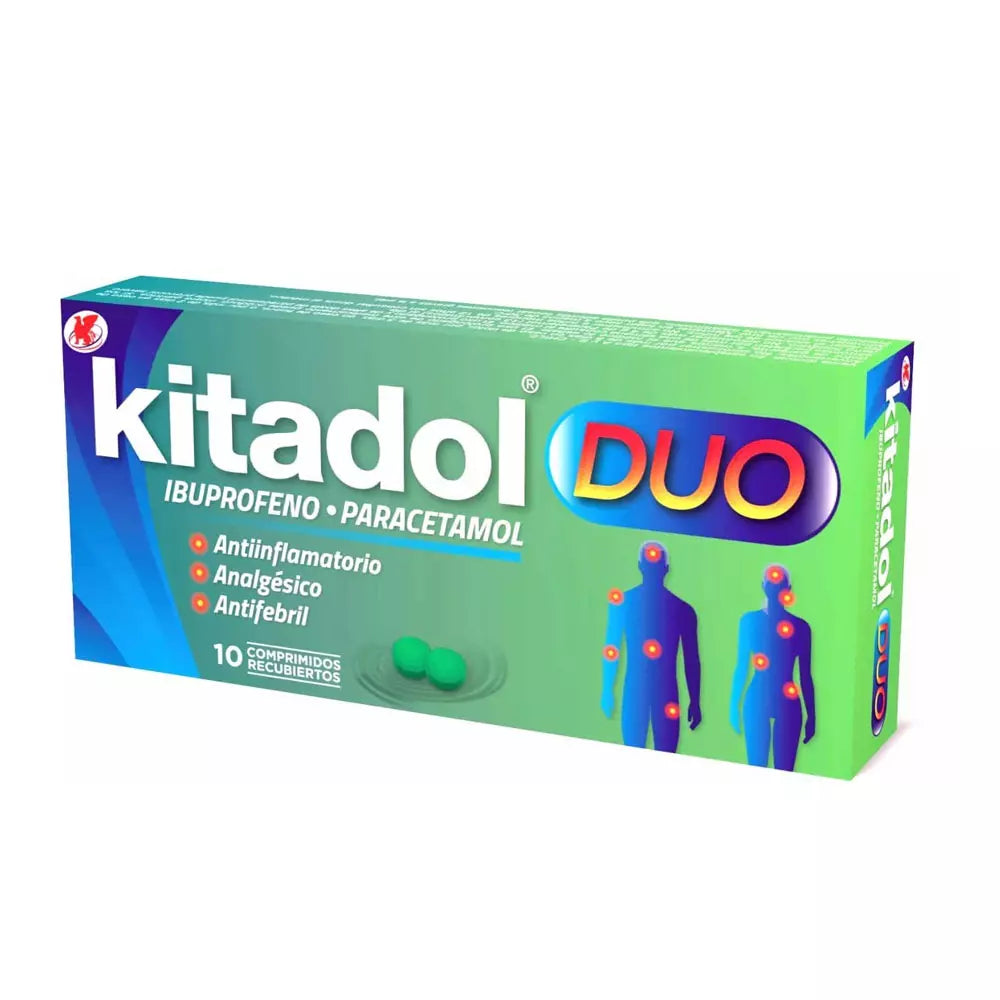 Kitadol Duo Comprimidos x 10 (Paracetamol/Ibuprofeno)