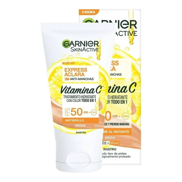 Garnier Skin Active Rostro Crema Express Aclara Crema Dia Tono Claro 40 Gr