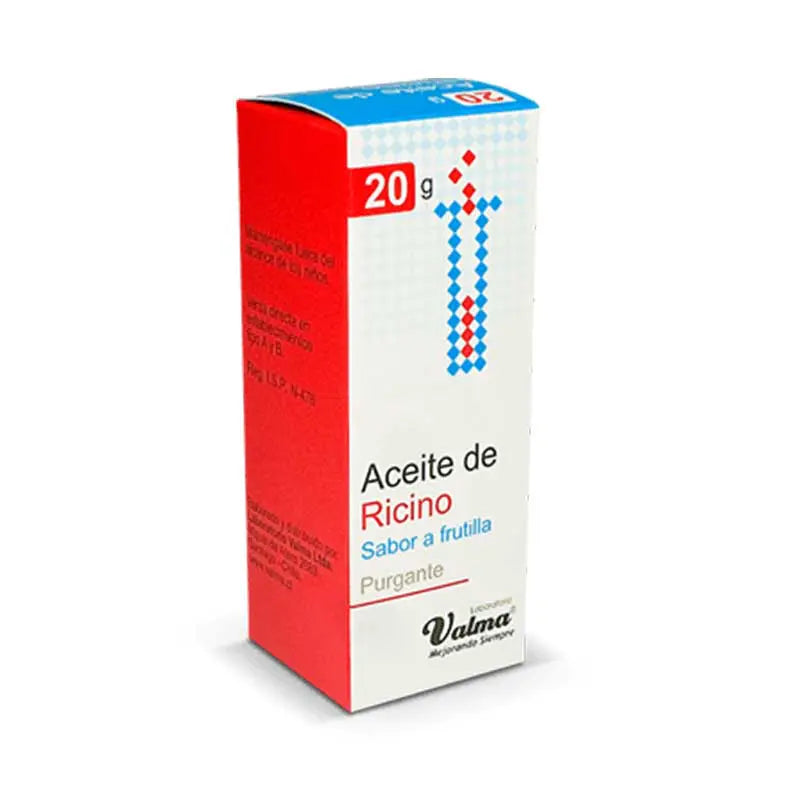 Aceite Ricino Frutilla x 20 ml Valma (Aceite De Ricino)