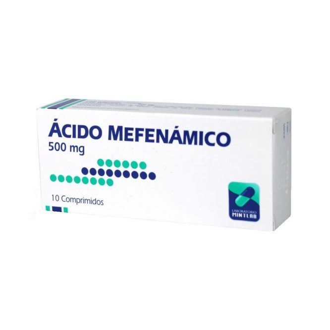 Acido Mefenamico Comprimidos 500 mg x 10 Mint