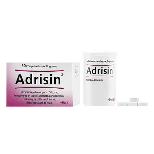 Adrisin Comprimidos Sub x 50 (Acidum Arsenicosum D8 / Acidum Formicicum D8 / Acidum Sulfuricum D22 / Arctium Lappa D8/ Arnica Montana D6 / Graphites D10)