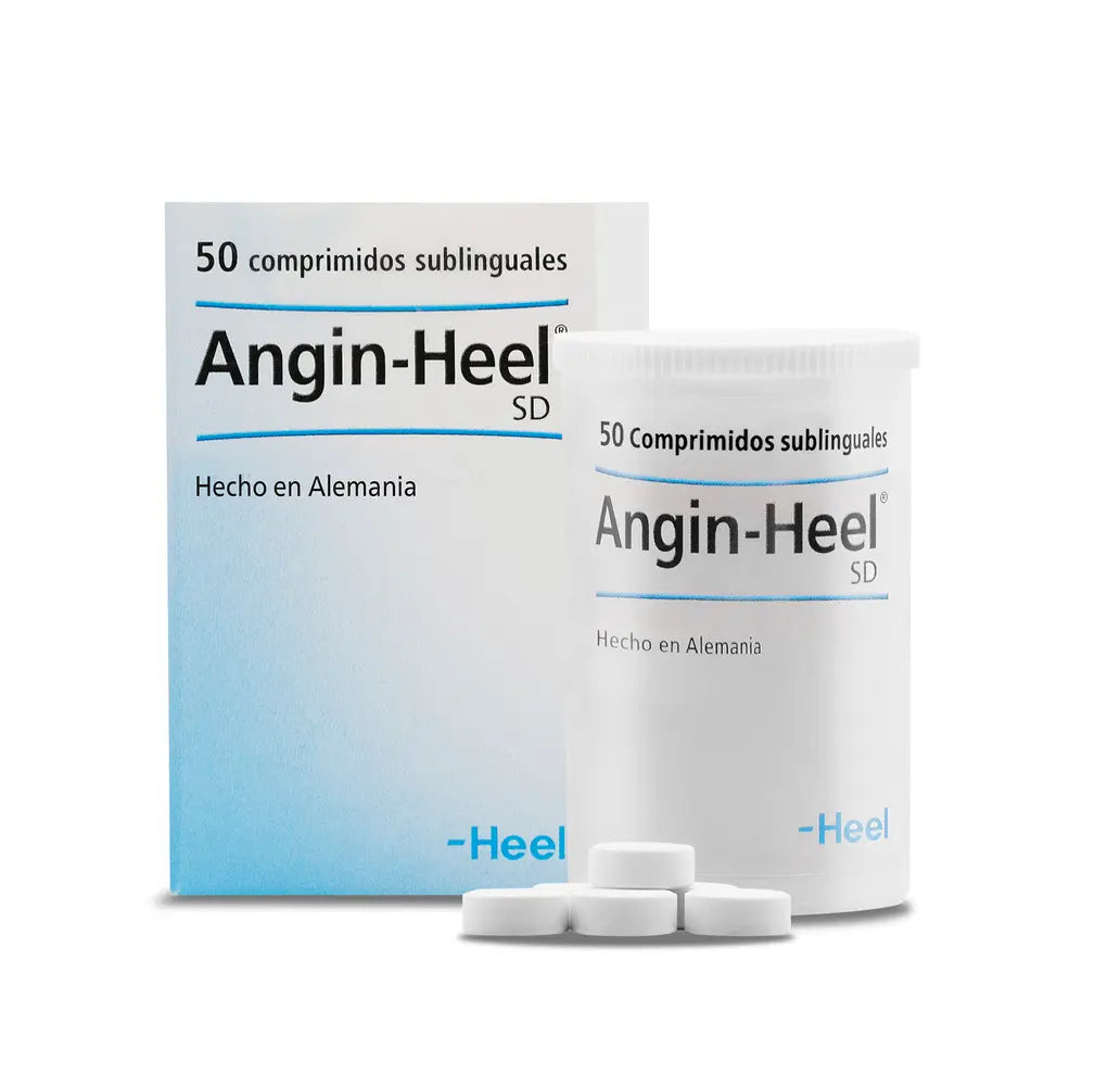 Angin-Heel Sd Sublingual Comprimidos x 50 Heel (Hydrargyrum Cyanatum D8 / Phytolacca Americana D4 / Apis Mellifica D4 / Arnica Montana D4)