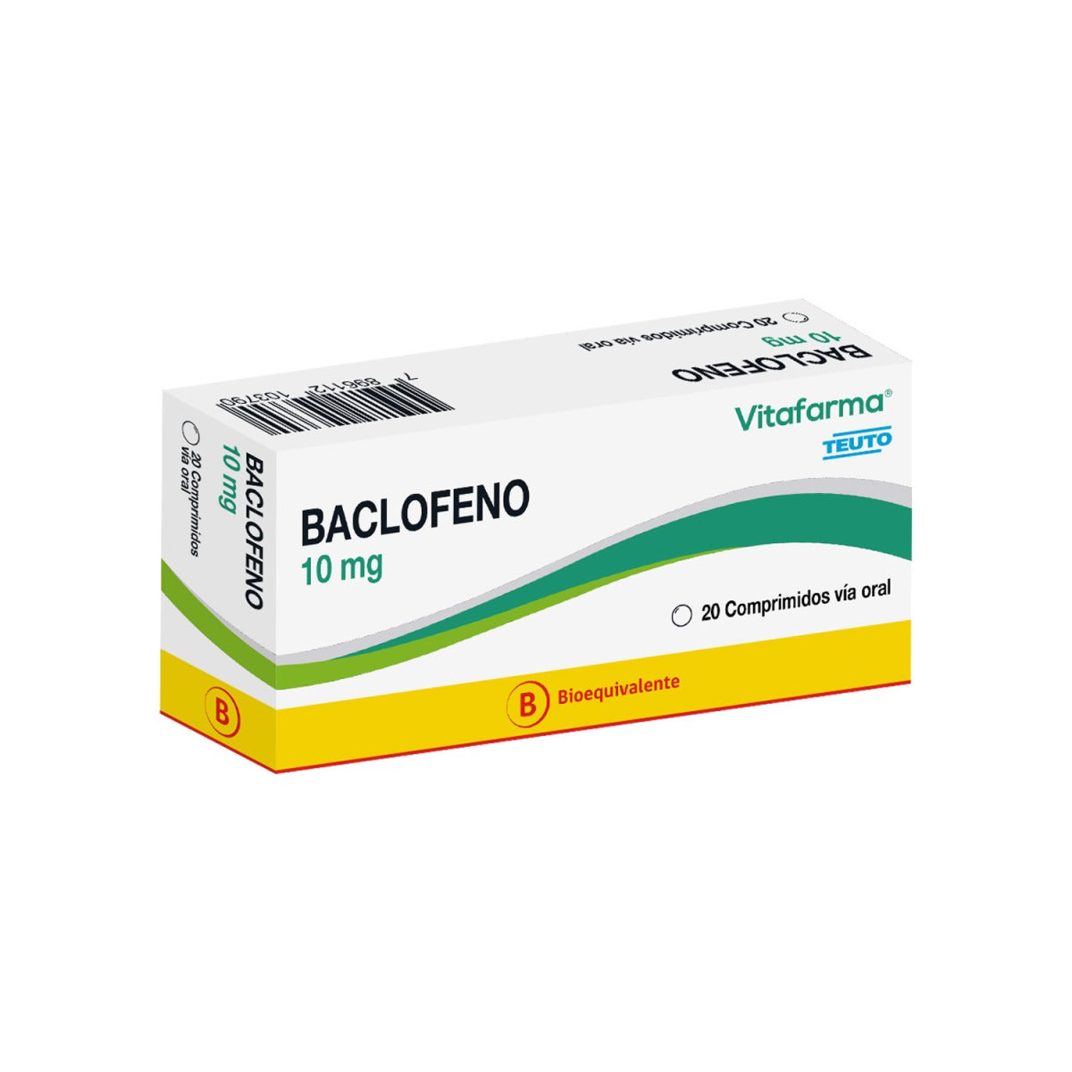Baclofeno Comprimidos 10 mg x 20 Reutter