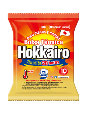 Hokkairo Bolsa Termica Para Manos Y Cuerpo x 10 Unidades