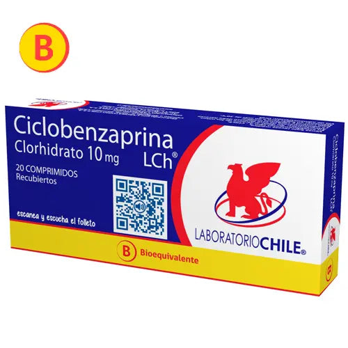 Ciclobenzaprina Comprimidos 10 mg x 20 Chile