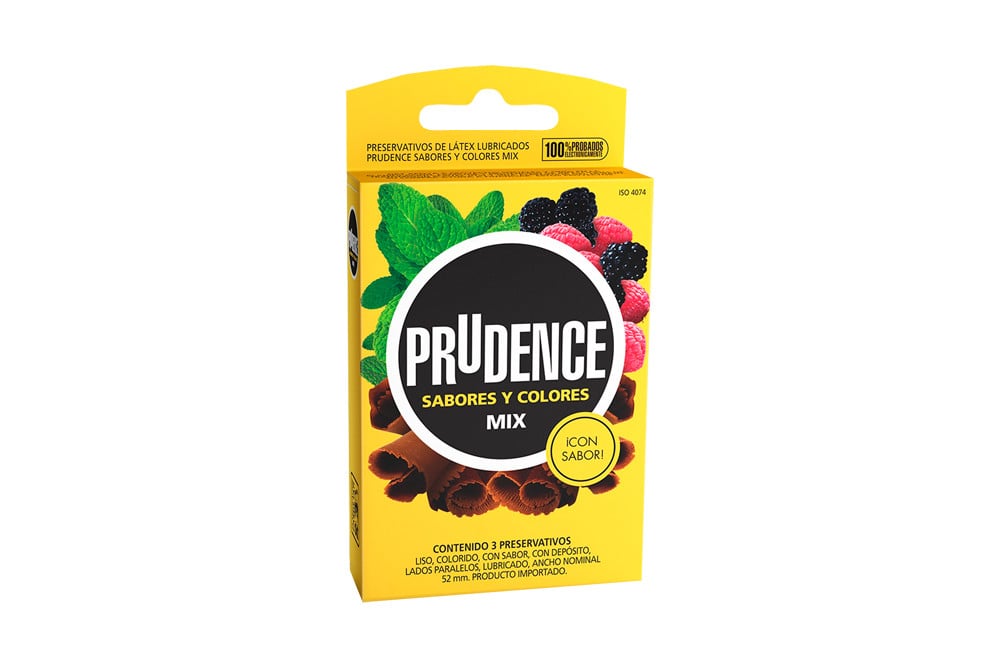 Prudence Preser Mix S/C x 3 Unidades (Preservativo)