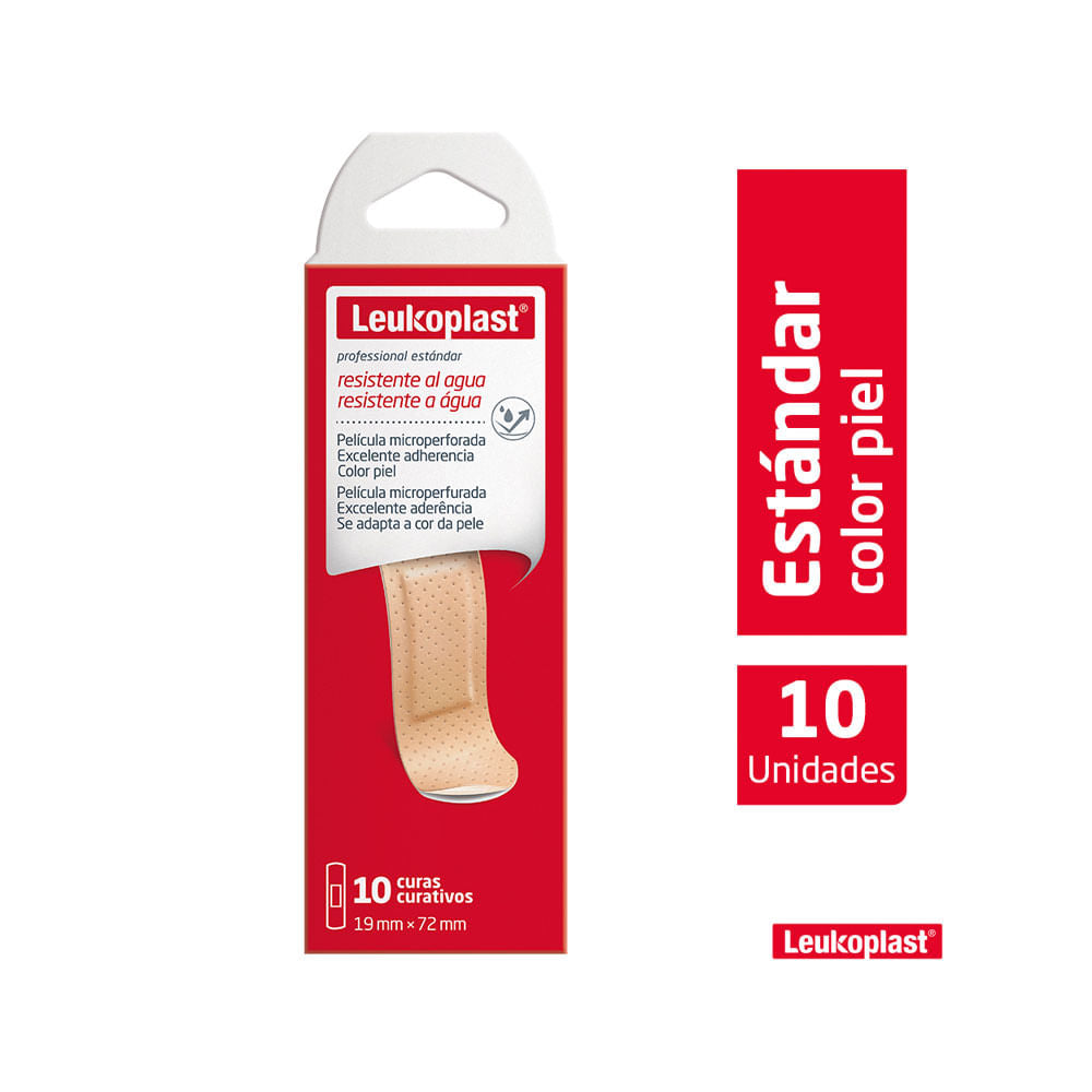 Leukoplast Curitas Estandar Color Piel x 10 Unidades