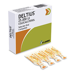 Deltius Solucion Oral 25.000 Ui x 4 Amp (Colecalciferol)