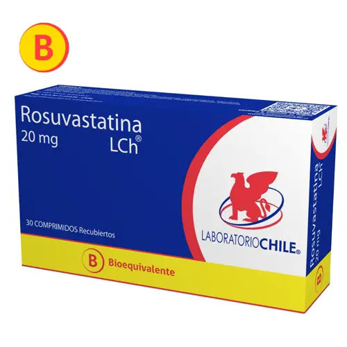Rosuvastatina Comprimidos 20 mg x 30 Chile