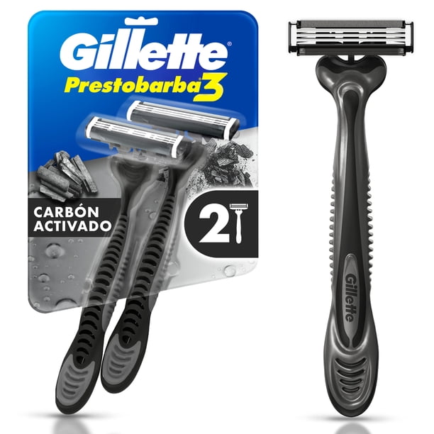 Gillette Prestobarba3 Carbono Maq x 4 Unidades