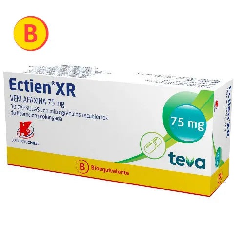Ectien Xr Cápsulas 75 mg x 30 (Venlafaxina)