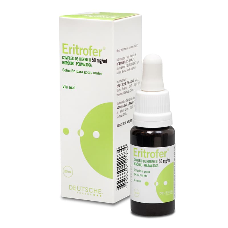 Eritrofer Gotas 50 mg x 20 ml (Hierro)