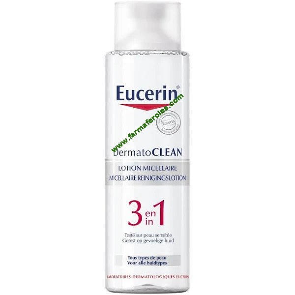 Eucerin Agua Micelar Dermato Clean x 400 ml (Desmaquillante Y Limpieza)