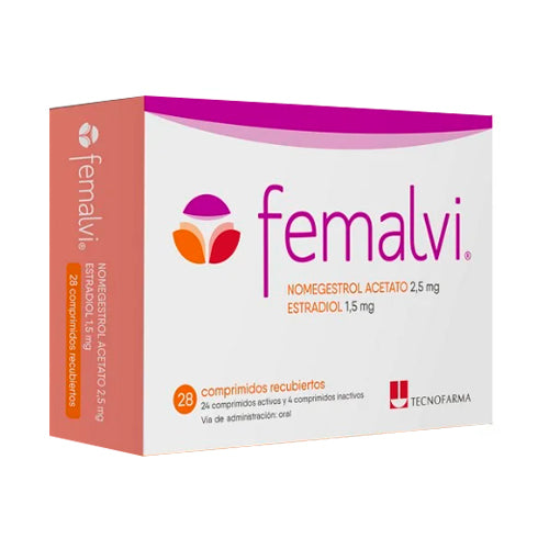 Femalvi 1,5mg/2,5mg Comprimidos x 28 (Nomegestrol/Estradiol)