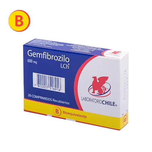 Gemfibrozilo Comprimidos 600 mg x 20 Chile