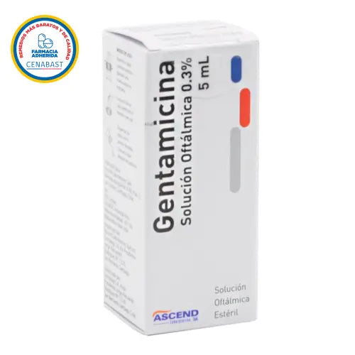 Gentamicina Solución Oftálmica 0,3% x 5 ml Ascend