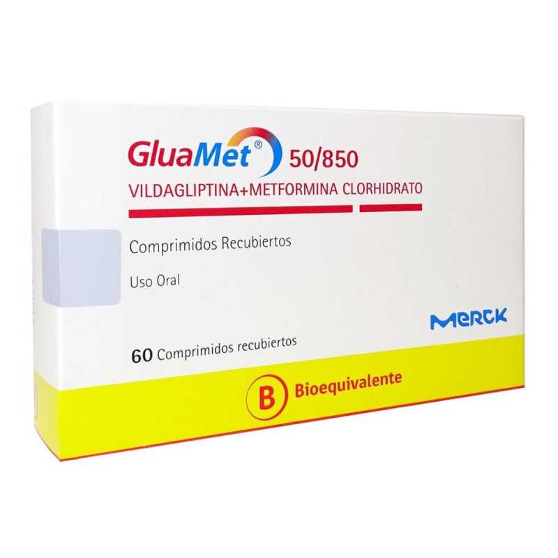 Gluamet Comprimidos 50mg / 850 mg x 60 (Vildagliptina/Metformina)